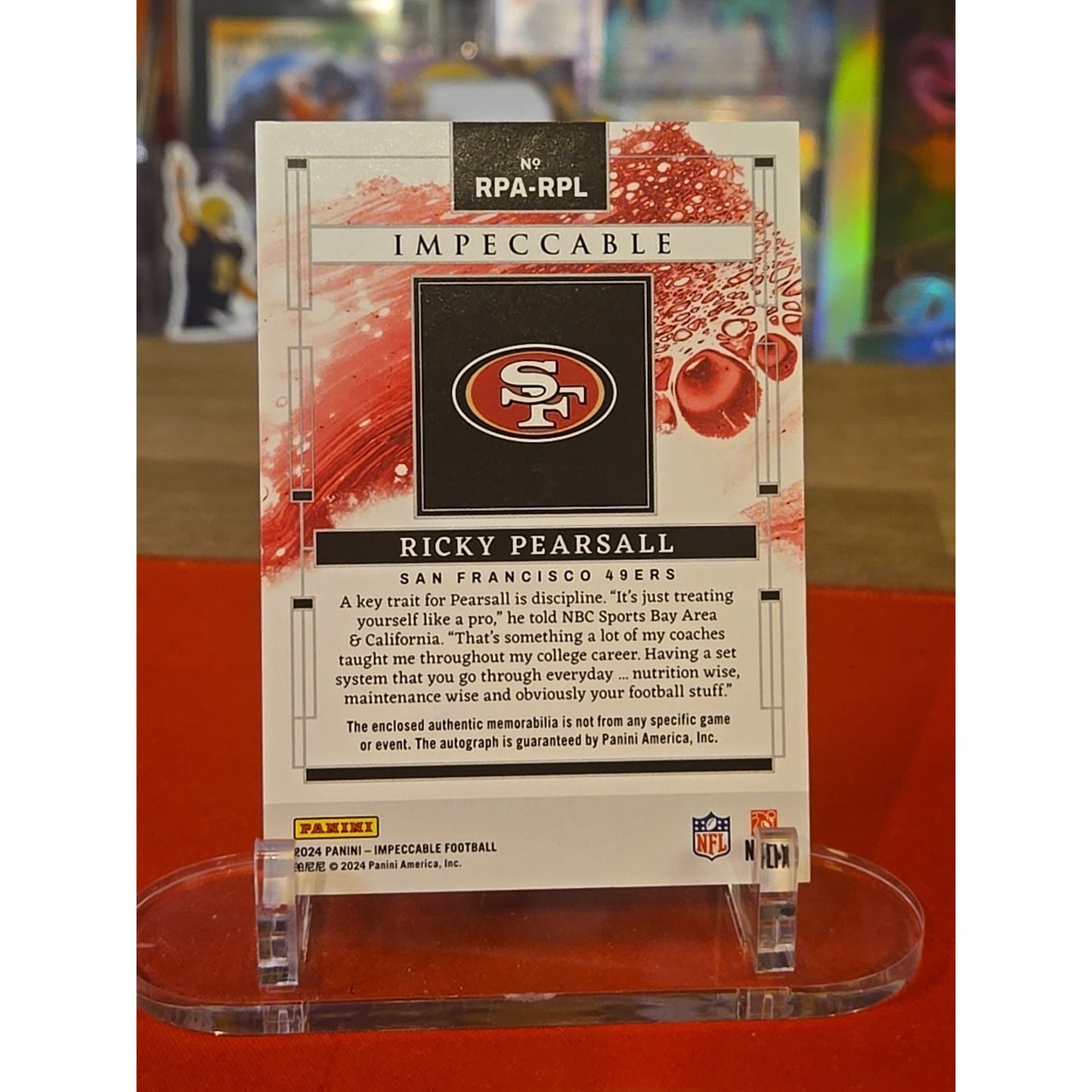Ricky Pearsall /99 RPA 2024 Panini Impeccable #RPA-RPL
