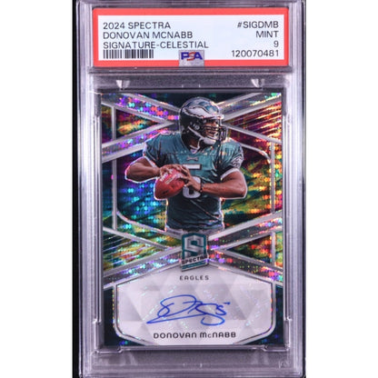 Donovan McNabb 2024 Panini Spectra Signatures Celestial Prizm /75 Auto #SIG-DMB