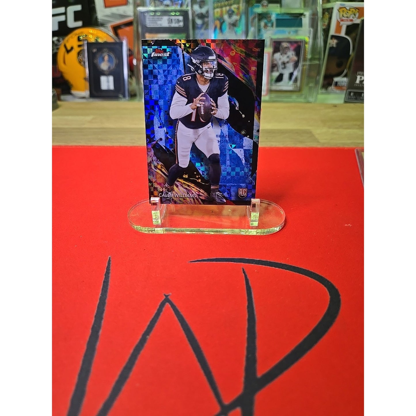 Caleb Williams /75 RC 2024 Topps Finest Uncommon Blue Checkerboard Refractor