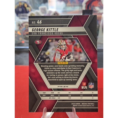 George Kittle /20 2025 Panini Mosaic Pink Disco 49ers FOTL SSP