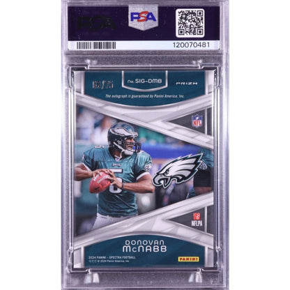 Donovan McNabb 2024 Panini Spectra Signatures Celestial Prizm /75 Auto #SIG-DMB