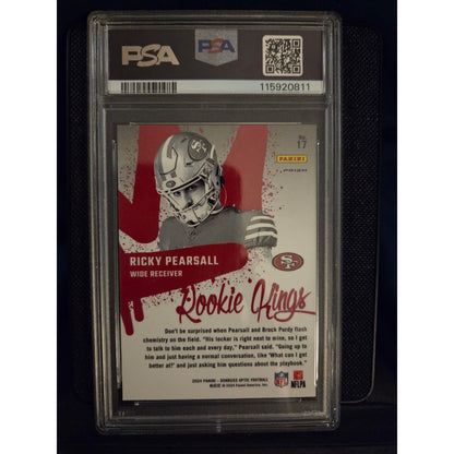 Ricky Pearsall 2024 Optic Rookie Kings Rookie RC PSA 9 Mint 49ers
