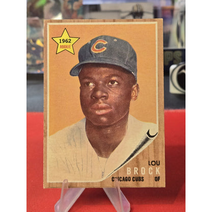 Lou Brock Rc 1962 Topps - #387