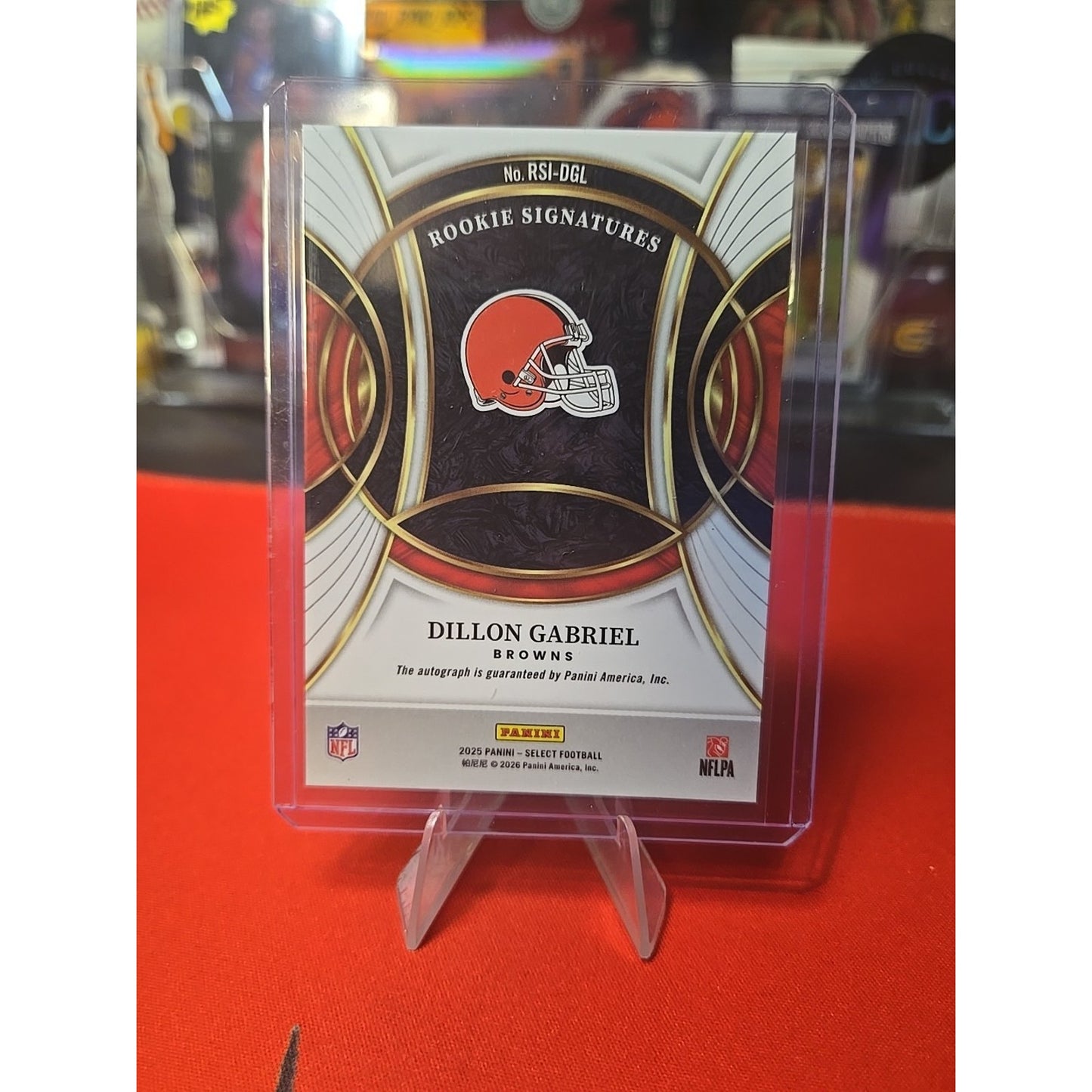 2025 Select Football Dillon Gabriel Rookie Signatures Auto Browns NFL RC