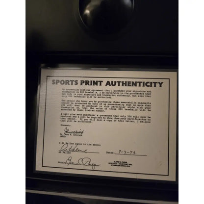 Al Kaline Signed Thumbprint Baseball Limited Edition 92/200 Beckett COA Autographed Baseball
