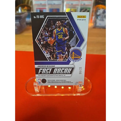 Andrew Wiggins Auto /25 2023 Mosaic FB