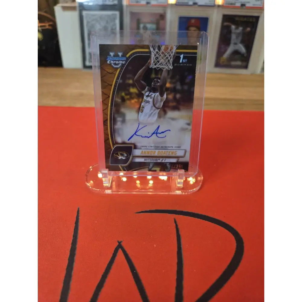 Annor Boateng Auto /25 Orange Reptilian 2024 Bowman Chrome U