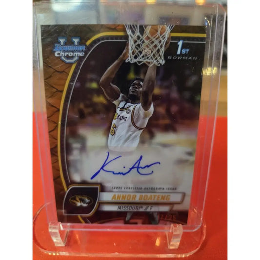 Annor Boateng Auto /25 Orange Reptilian 2024 Bowman Chrome U