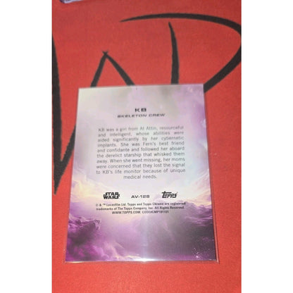 KB /10 2025 Topps Chrome Star Wars Black Debut Refractor #128