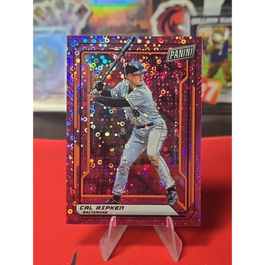 Cal Ripken /50 Pink Disco Prizm 2019 Panini National VIP #50