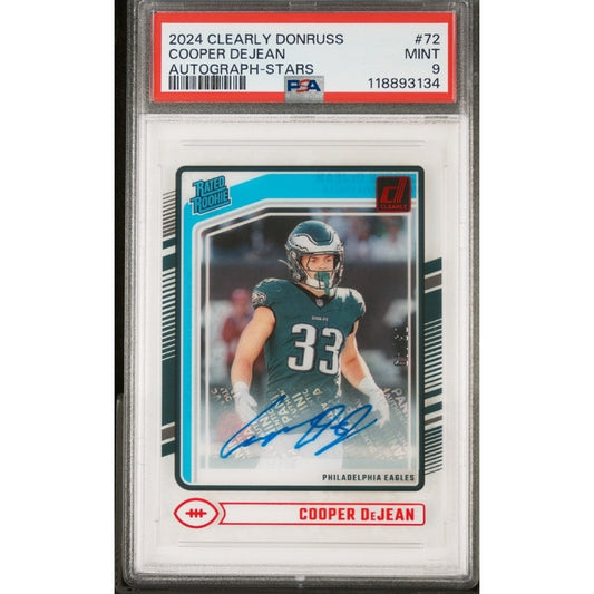 Cooper Dejean /49 Autograph Stars - 2024 Clearly Donruss Rated Rookie