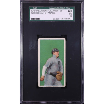 Oscar Stanage 1909-11 T206 350 Back (RC)
