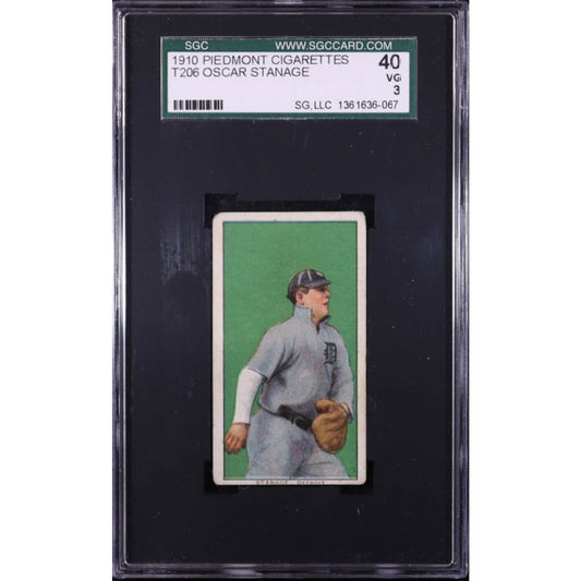 Oscar Stanage 1909-11 T206 350 Back (RC)