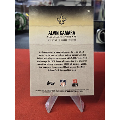 Alvin Kamara /35 2025 Topps Signature Class- 3rd Round Pick 3 #90