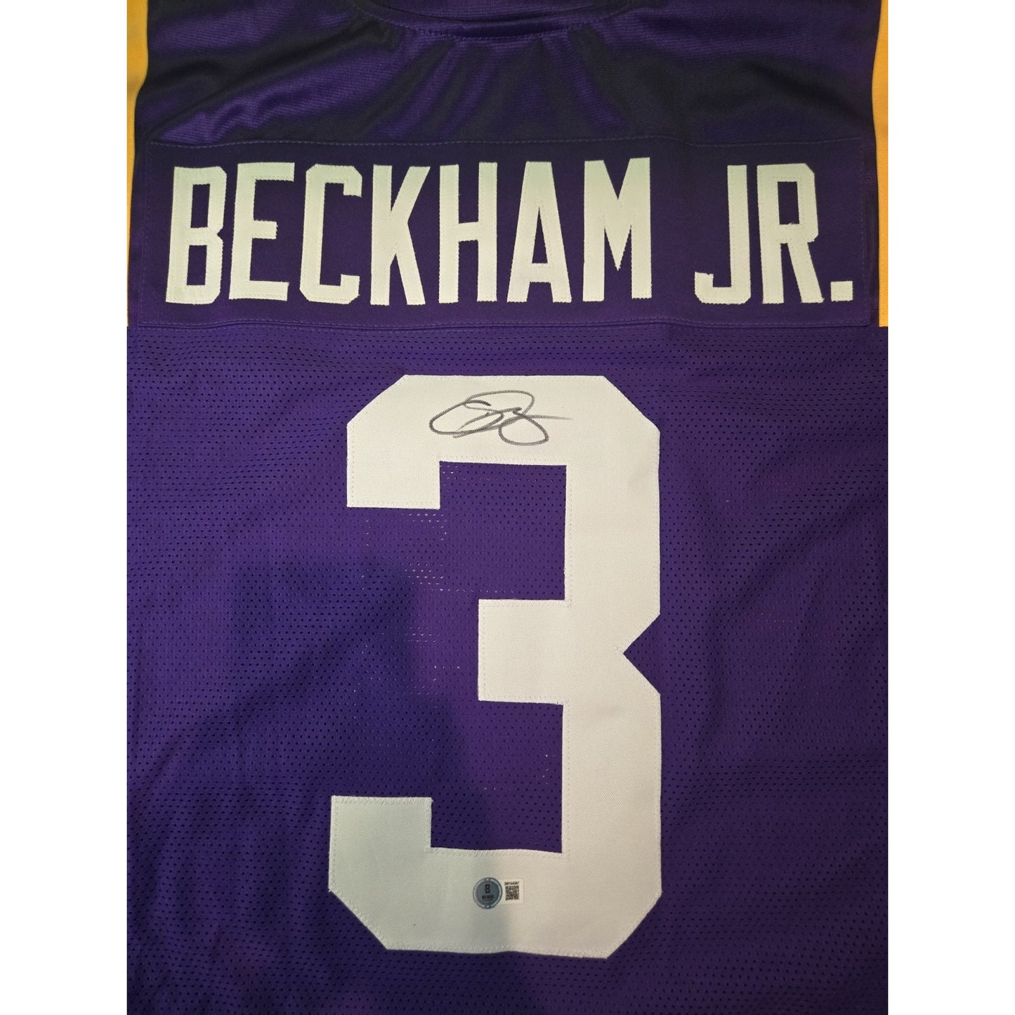 Odell Beckham Jr Autographed LSU Colors Custom Jersey - BAS
