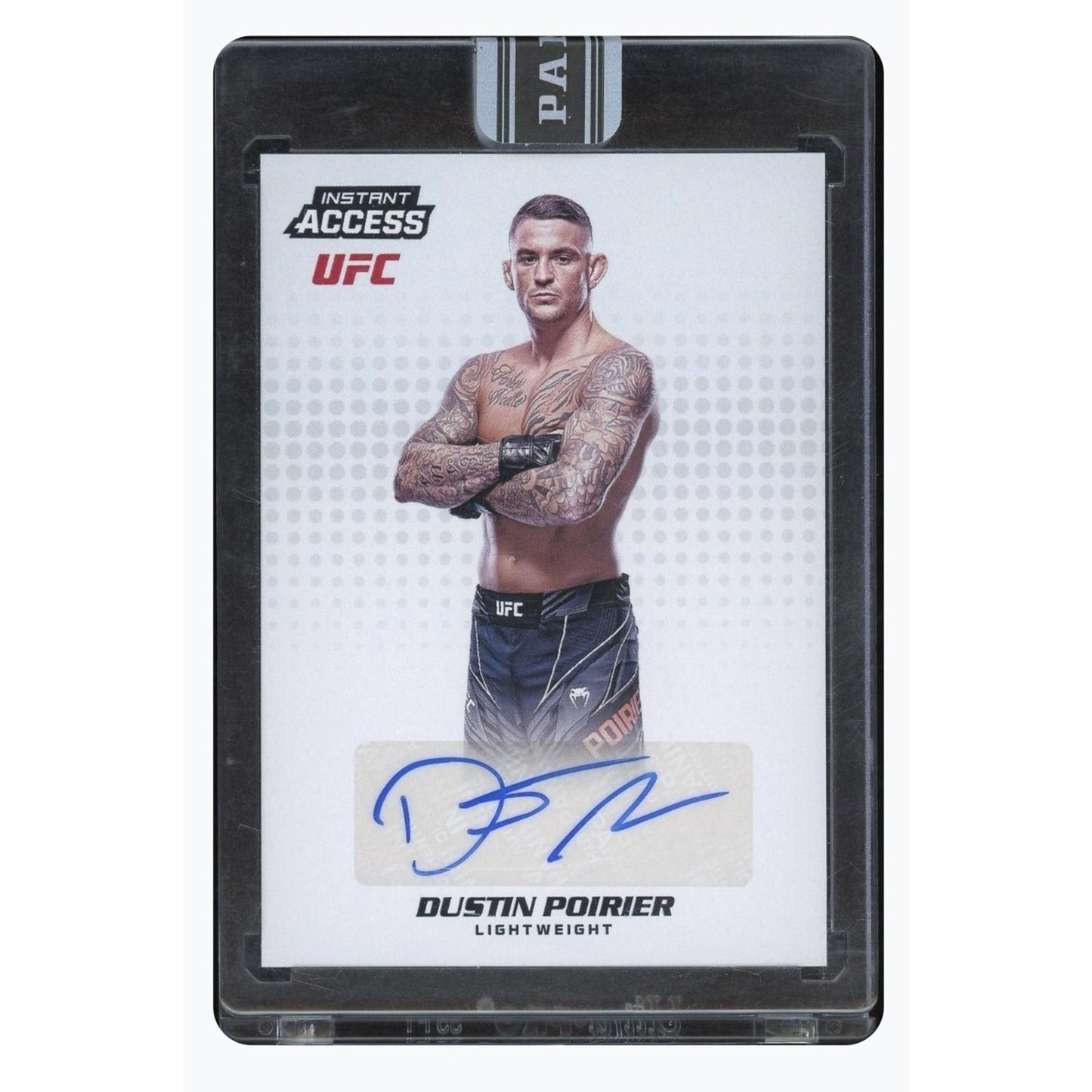 Dustin Poirier Autographed /25 Panini UFC Original Trading Card MMA