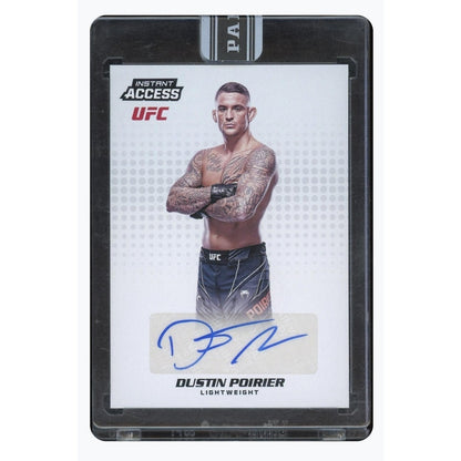 Dustin Poirier Autographed /25 Panini UFC Original Trading Card MMA
