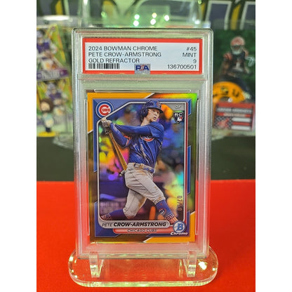 2024 Bowman Chrome - Pete Crow-Armstrong #45 Gold Refractor /50 (RC)