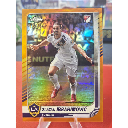 Zlatan Ibrahimovic /25 Orange Refractor 2025 Topps Chrome MLS LA Galaxy