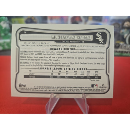 Munetaka Murakami /299 Rc 2026 Bowman Purple #9 Paper