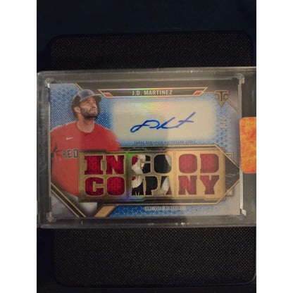 J.D. Martinez /3 Patch Auto 2021 Topps Triple Threads In Good Company