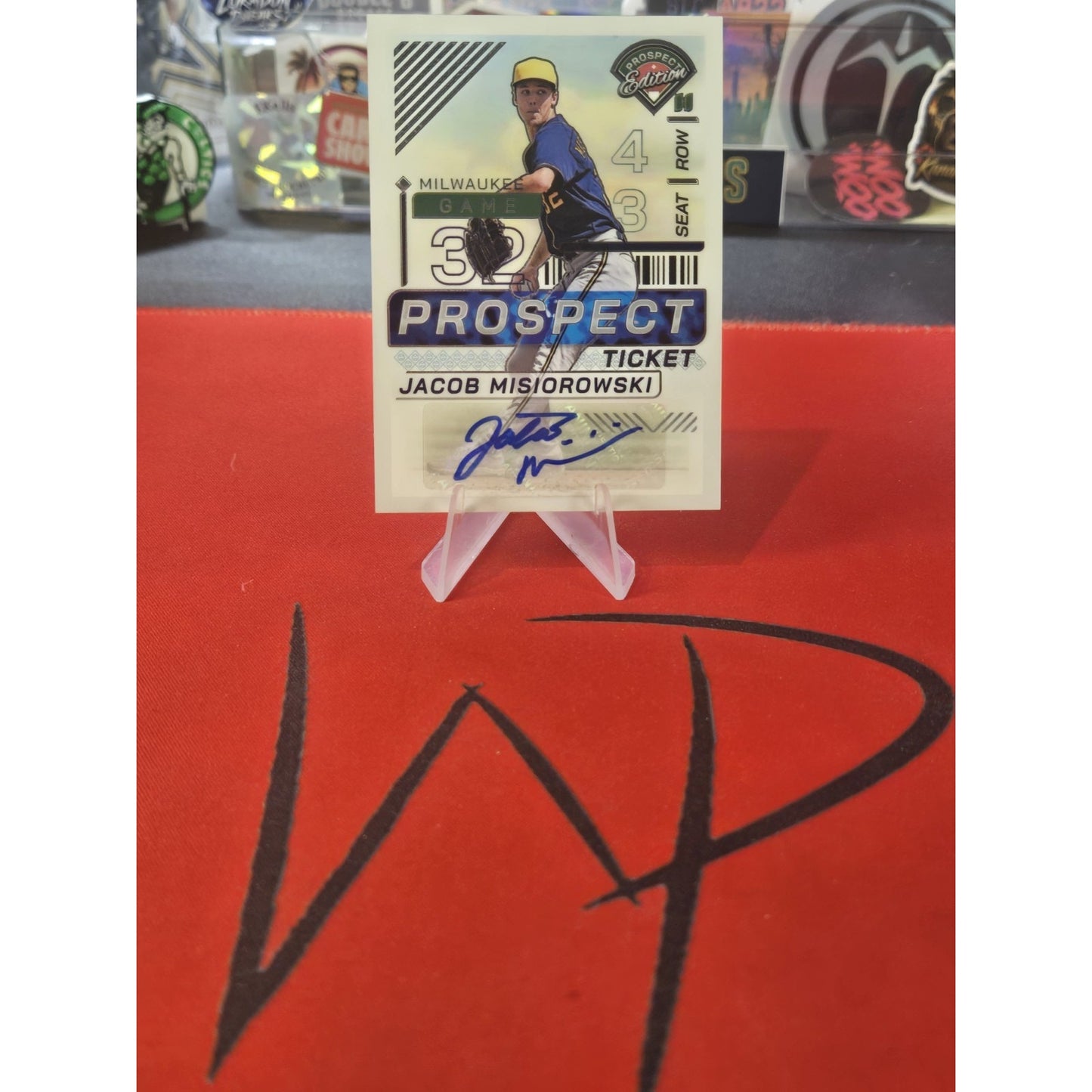 Jacob Misiorowski 2024 Panini Prospect Edition Ticket AUTO - Brewers