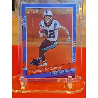 Christian McCaffrey 2021 Panini Clearly Donruss - Clearly Retro 1991 #91-2