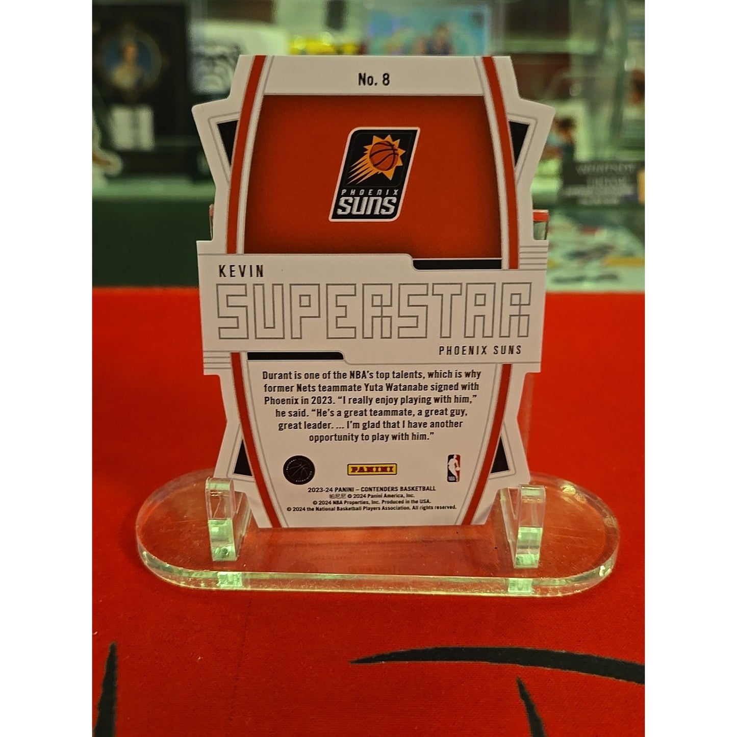 Kevin Durant /99- 2023-24 Panini Contenders Superstar Die-Cuts #8 Playoff Ticket