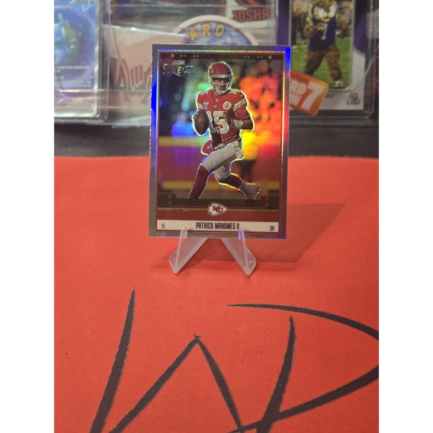 2025 Panini Select Score Throwback Silver Holo Prizm SP Patrick Mahomes II (KC)