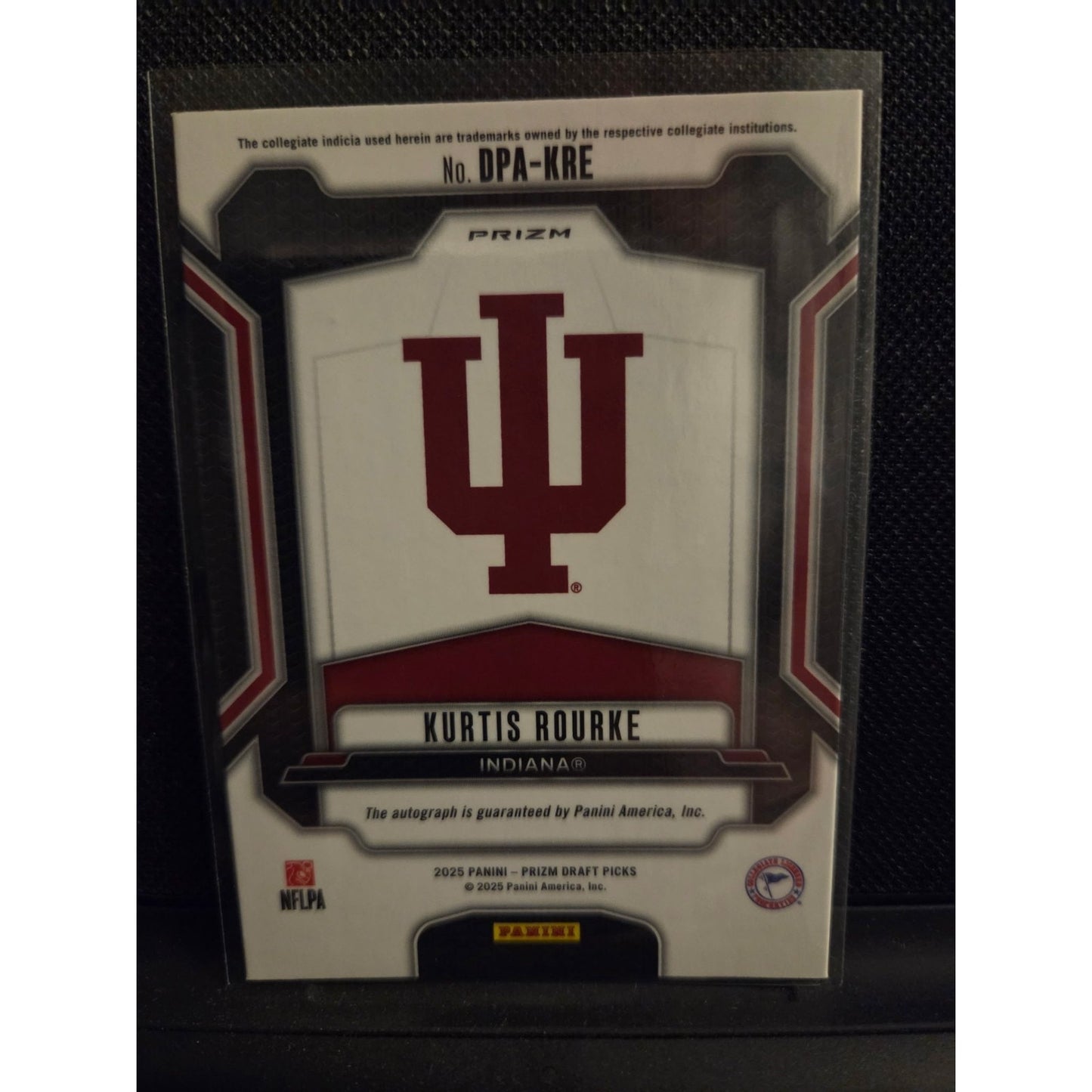 Kurtis Rourke 2025 Prizm Draft Picks Draft Picks Autographs Rookie Silver Prizm