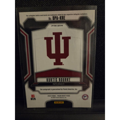 Kurtis Rourke 2025 Prizm Draft Picks Draft Picks Autographs Rookie Silver Prizm