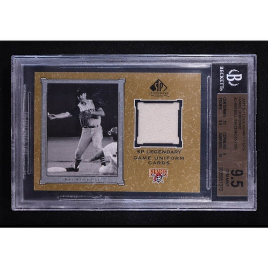 Bill Mazeroski BGS 9.5 MEM 2001 SP Legendary Cuts - Legendary Game Uniform #J-BM