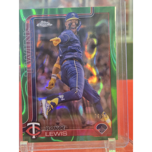 2025 Topps Chrome - Royce Lewis #254 Green Wave Refractor /99