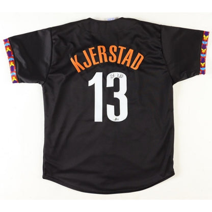 Heston Kjerstad Autographed Custom Baltimore Jersey Beckett
