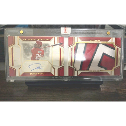 James Wood /35 Patch Auto 2025 National Treasures Jumbo Signature Material Book