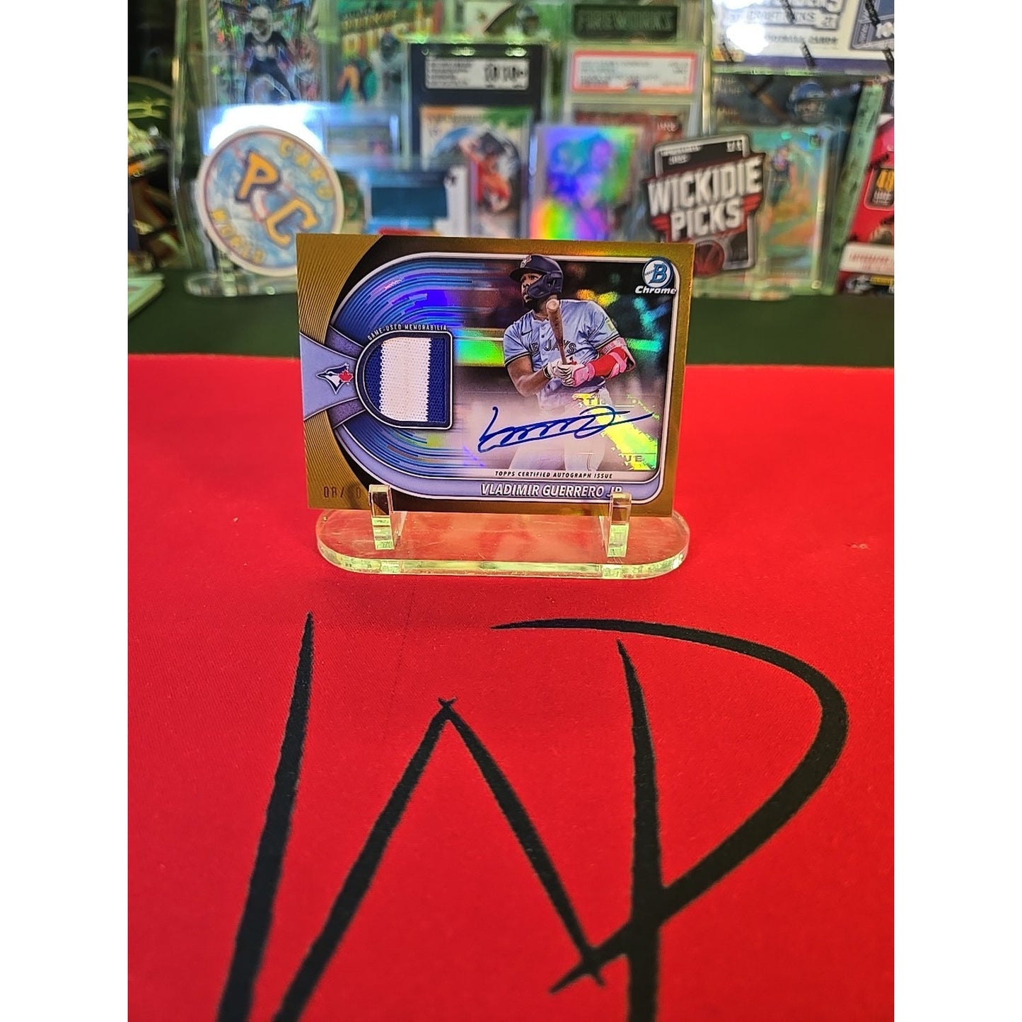 Vladimir Guerrero Jr /50 Patch Auto 2025 Bowman Chrome