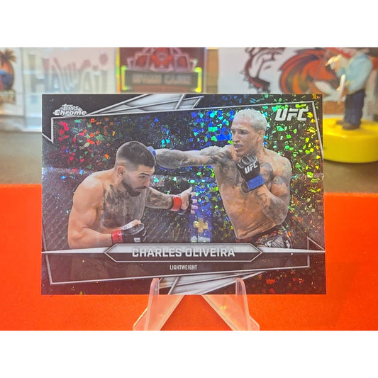 Charles Oliveira /10 Black Mini Diamonds Refractor 2026 Topps Chrome