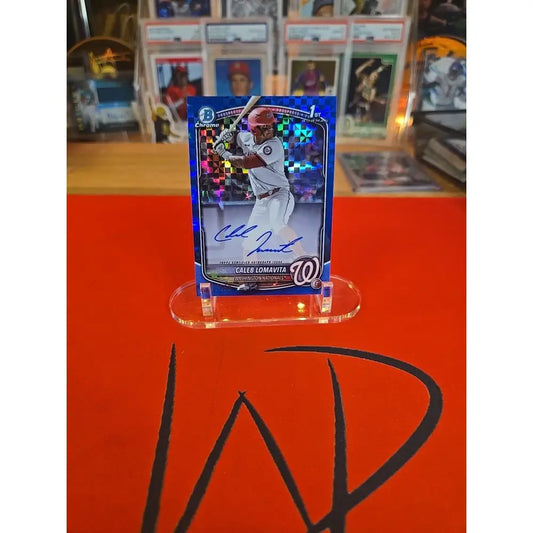 Caleb Lomavita /150 Auto 2025 Bowman Chrome X Fractor