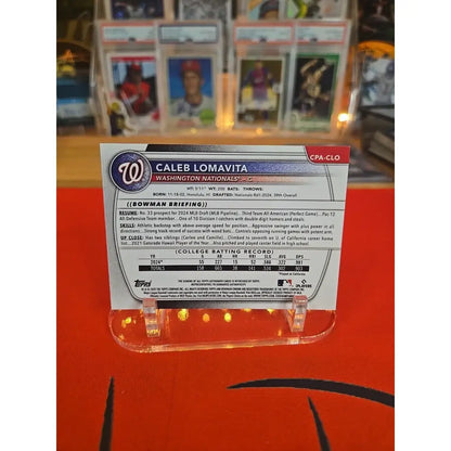 Caleb Lomavita /150 Auto 2025 Bowman Chrome X Fractor