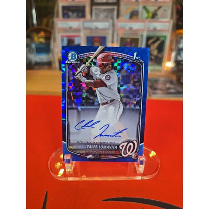 Caleb Lomavita /150 Auto 2025 Bowman Chrome X Fractor