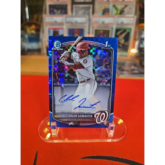 Caleb Lomavita /150 Auto 2025 Bowman Chrome X Fractor