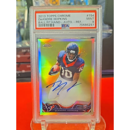 2013 Topps Chrome Deandre Hopkins Rookie Refractor Autograph PSA 9 SSP RC /150