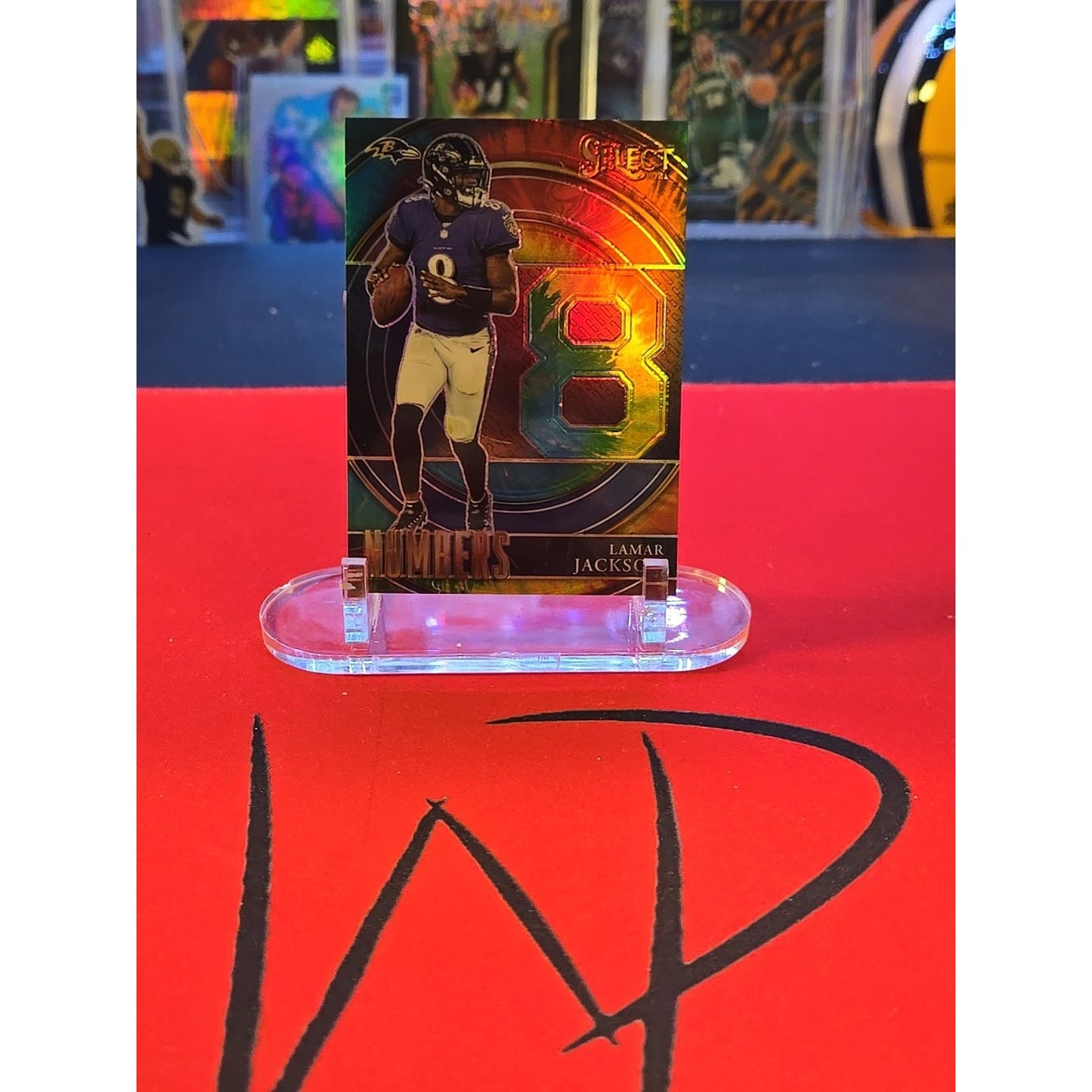 Lamar Jackson /25 Tie-dye 2021 Panini Select - Select Numbers #SN-5