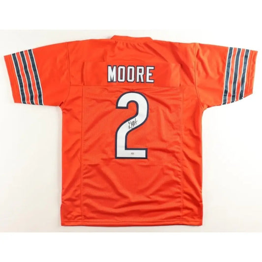 Chicago Bears DJ Moore Autographed Custom Jersey PSA COA