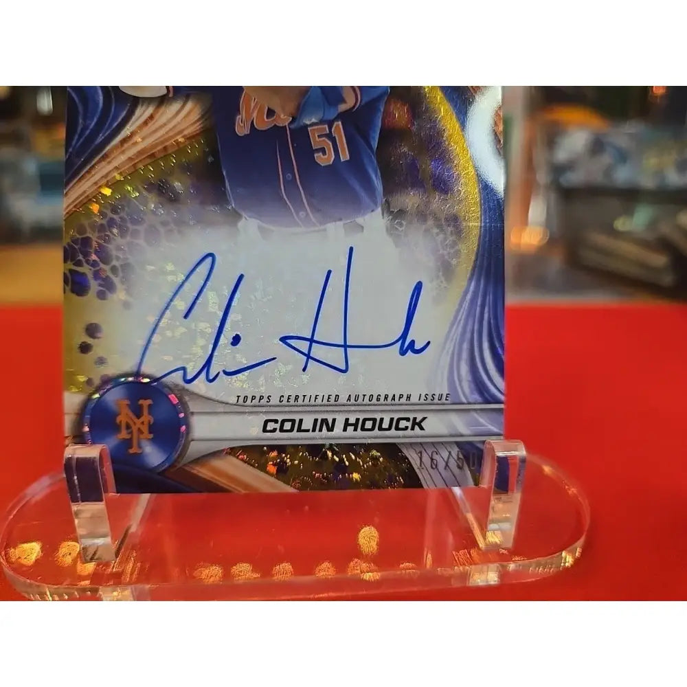 Colin Houck /50 Gold Mini Diamond 2024 Bowman’s Best Best of 2024 Autographs