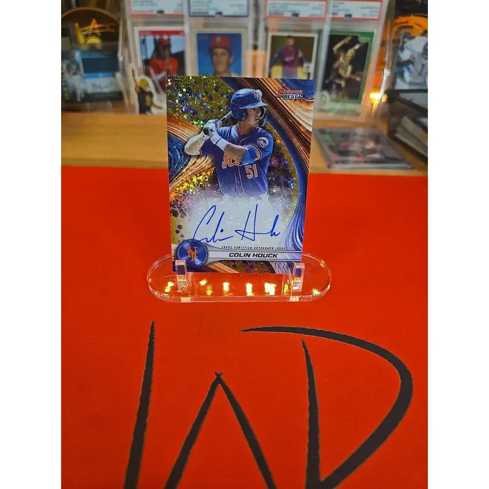 Colin Houck /50 Gold Mini Diamond 2024 Bowman’s Best Best of 2024 Autographs