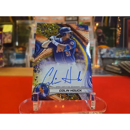 Colin Houck /50 Gold Mini Diamond 2024 Bowman’s Best Best of 2024 Autographs