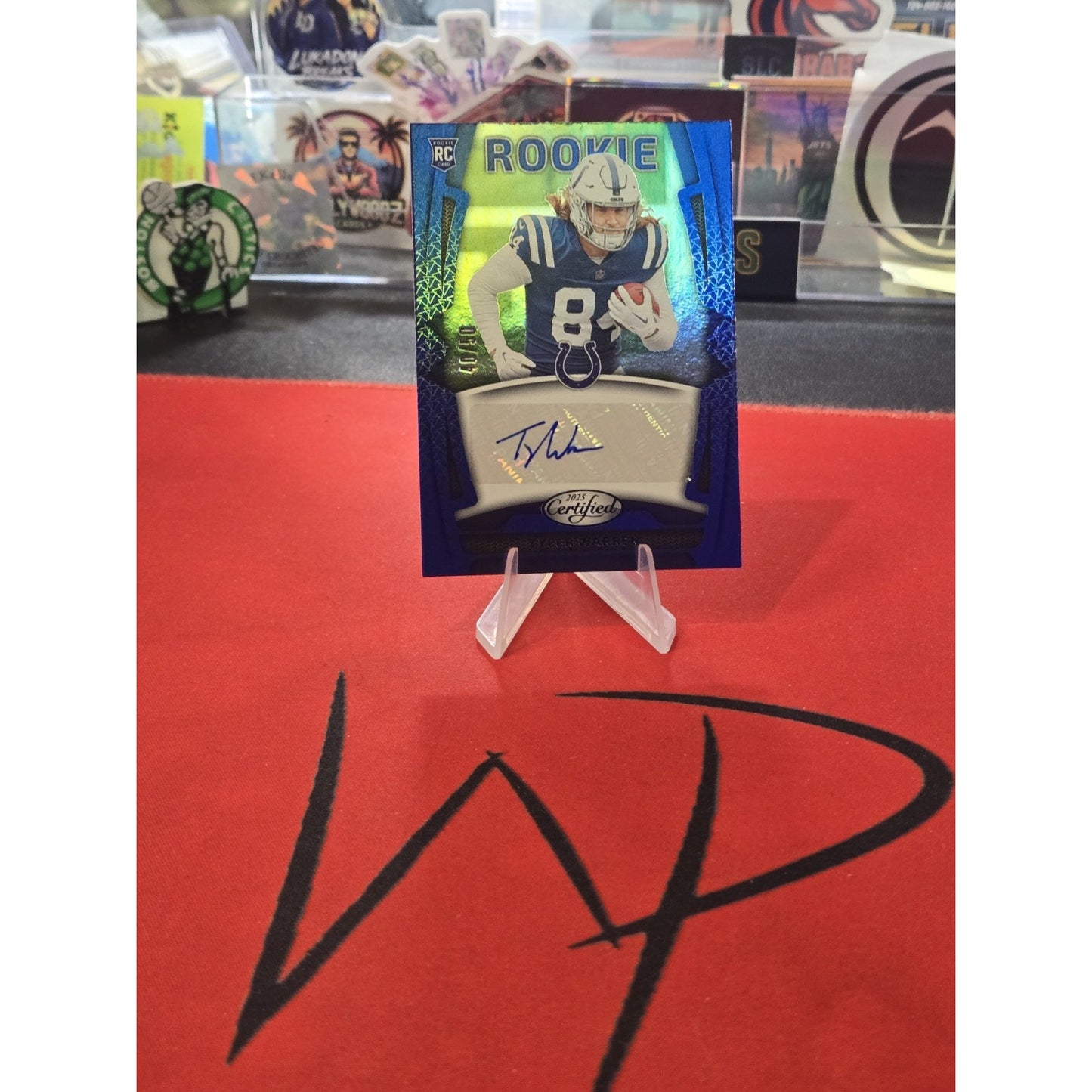 Tyler Warren Mirror /50 Rc Auto Blue 2025 Panini Certified Rookies Signatures