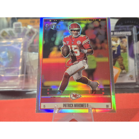 2025 Panini Select Score Throwback Silver Holo Prizm SP Patrick Mahomes II (KC)