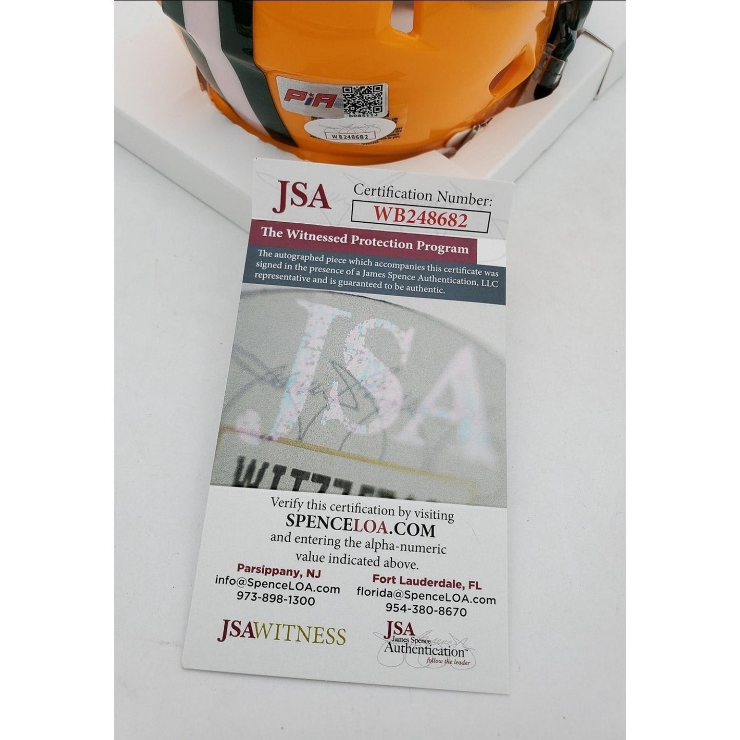 Aaron Jones Signed Green Bay Packers Speed Mini Helmet (JSA Witness COA)